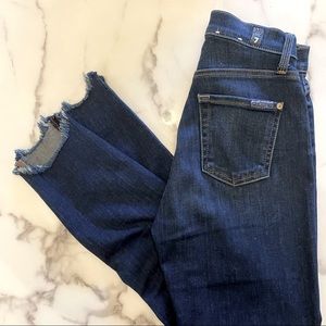 7 for All Mankind The High Waist Ankle Skinny // 24